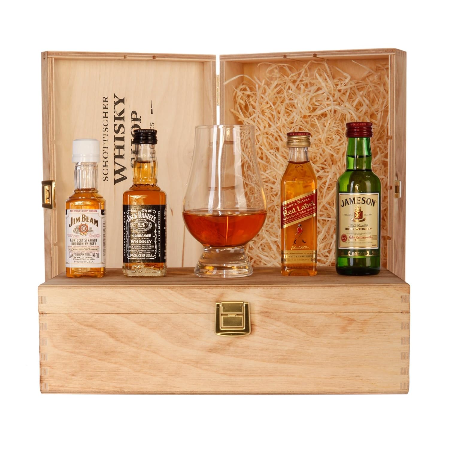 Whisky Set Starter - Jim Beam, Jack Daniels, Johnnie Walker Red Label, Jameson Whiskey und ...